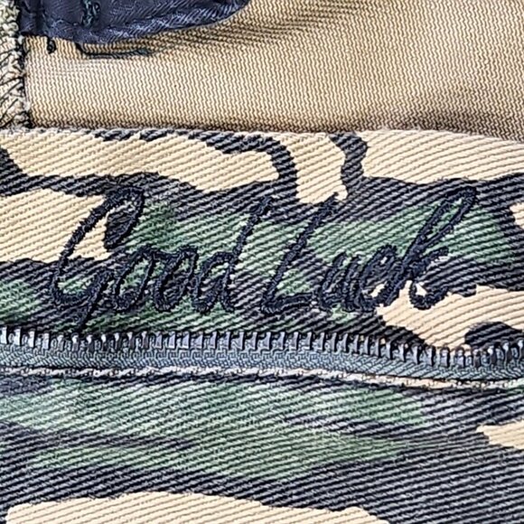 Staple Camo Cargo Utility Tactical Pants Men's 42x32 Green 9 Pockets Zipper EUC - Picture 14 of 16